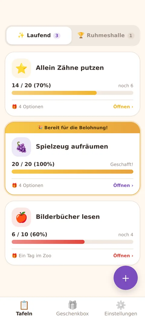 EINE VOLLE TAFEL DARF SICH SEHEN LASSEN